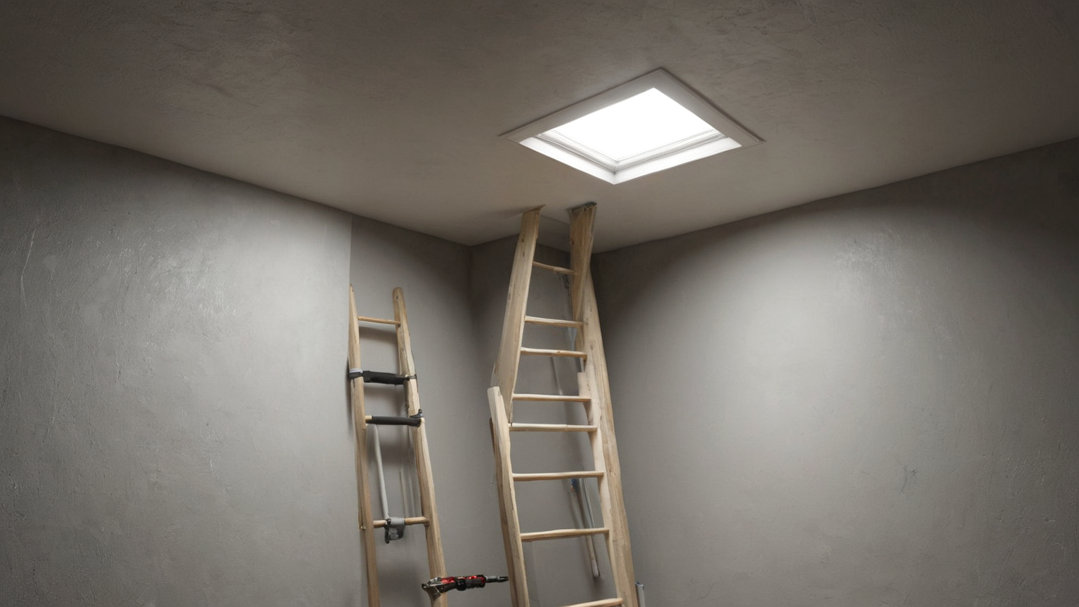 Attic Hatch Insulation Summer Cooling Leak Check